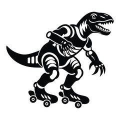 tyrannosaurus rex dinosaur vector isolated on white background eps 10 
