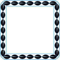 Basic RGB floral border photo frame design