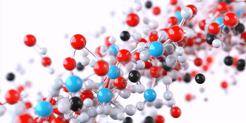 red and blue balloons background