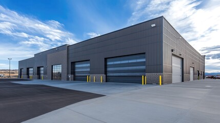 Industrial Building with Windows