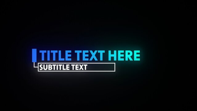 Modern Gradient Animated Title & Subtitle