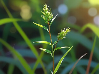 Fototapeta premium flower on transparent background, red tulip flower, flower, close up of green grass, green grass in the wind, close up of grass, red bug on green leaf, flower in the park