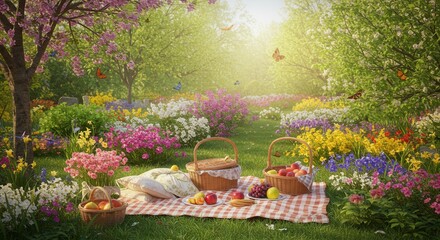 Romantic Garden Picnic 