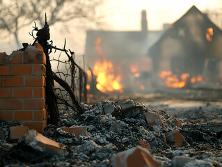 Residential fire damage