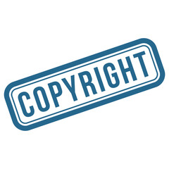 copyright rubber stamp design vector template
