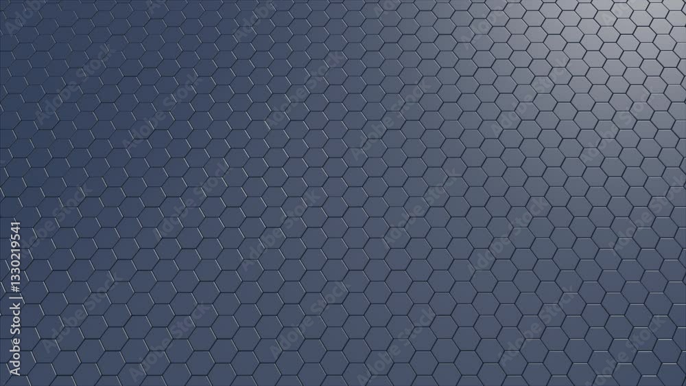 Poster black hexagonal grids. computer generated 3d render