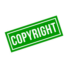 copyright rubber stamp design vector template