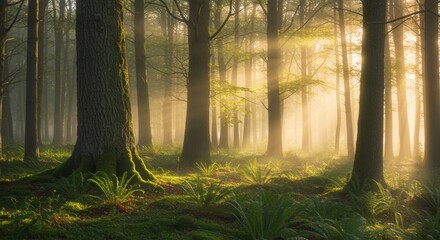 morning in the woods