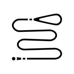 dog leash pet home glyph icon vector illustration
