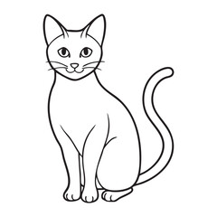 Obraz premium vector illustration of a cat