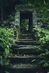 Stone Structure in Forest