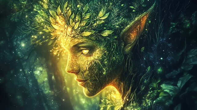 nature delicate elfin visage