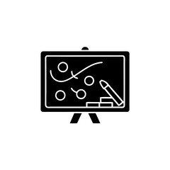 creative clean silhouette blackboard icon vector illustration 