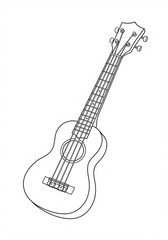 Fototapeta premium ukulele sketch 