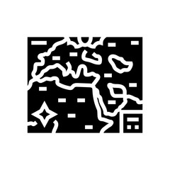 old world maps geographical discoveries glyph icon vector illustration