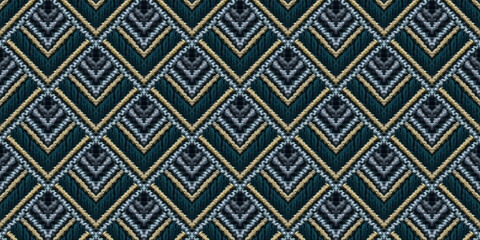 Seamless Ethnic Ornament. Bohemian Border. Volume