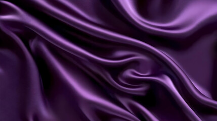 Obraz premium Purple silk fabric drapes, elegant texture
