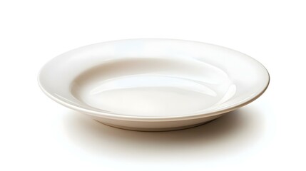 An isolated white background showcases a plate