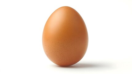 boiled hen egg isolated on white background
