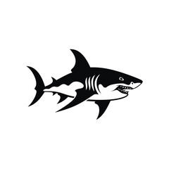 Obraz premium Silhouette of a shark