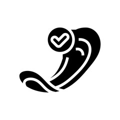use pantyliners intimate care glyph icon vector illustration