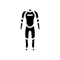 wet suit water trip tourism glyph icon vector illustration
