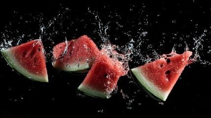Watermelon splashing