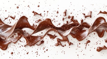 Chocolate liquid splash