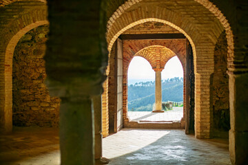 Fototapeta premium Ancient caliphal mosque in Almonaster la Real, Huelva, Spain