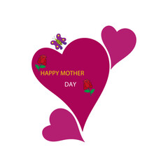 vector happy mother day.