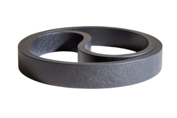 Paper Black Three-Dimensional Shadow Isolated on Transparent Background