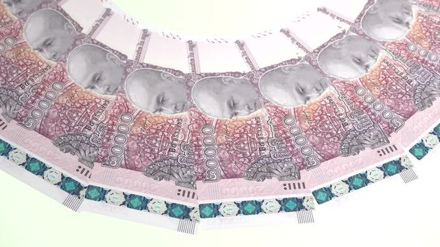 Engrossing Looping Design 20000 Riel Curency of Cambodia