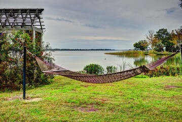 Mount Dora Florida Park, Hammock on Lake Dora.