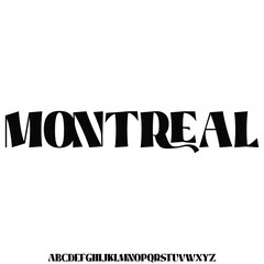 Modern condensed display font vector with ligature