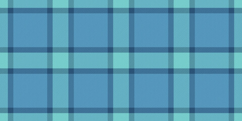 Fototapeta premium Serene teal and blue plaid pattern. Perfect for textile design, website backgrounds, or any project needing a calming, textured feel.