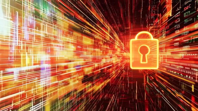 Discover key data security elements through vivid visuals showcasing encryption and protective measures, emphasizing the vital need to safeguard information in the digital world