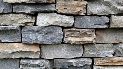 Fototapeta premium A textured stone wall with varied colors and shapes