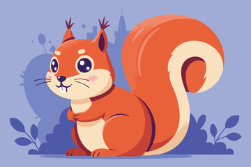 Happy Squirrel Vector