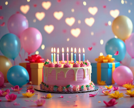 A beautifully designed birthday greeting card