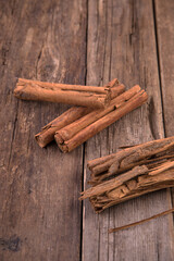 Large sticks of beautiful fragrant cinnamon