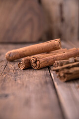 Large sticks of beautiful fragrant cinnamon