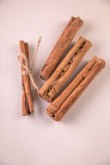 Large sticks of beautiful fragrant cinnamon