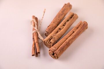 Large sticks of beautiful fragrant cinnamon