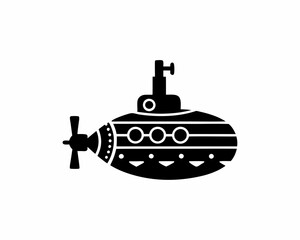 creative silhouette Submarine Icon victor illustration

