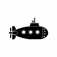 creative silhouette Submarine Icon victor illustration

