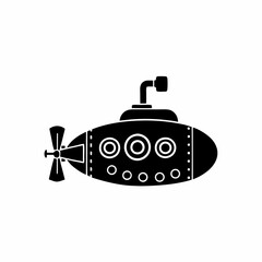 creative silhouette Submarine Icon victor illustration

