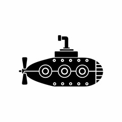 creative silhouette Submarine Icon victor illustration

