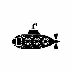 creative silhouette Submarine Icon victor illustration


