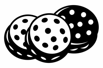 chocolate chip cookies line art silhouette vector illustration