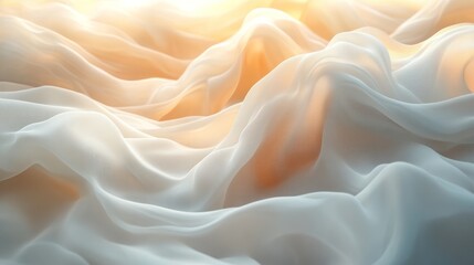 Fototapeta premium Soft Light on Legs and Feet under White Sheets